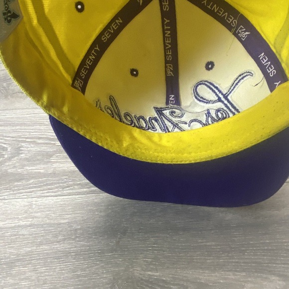 Los Angeles Collectors Edition Seventy Seven Hat Yellow Purple Snapback Cap Hat - Picture 8 of 8